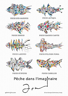 Arnaud Dromigny, Poster Affiche pêche imaginaire - Arnaud DROMIGNY